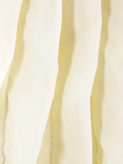Maria Calderara Sleeveless Pleated Blouse In White