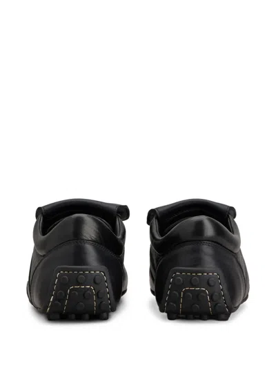 Tod's Leather Sneakers In Black