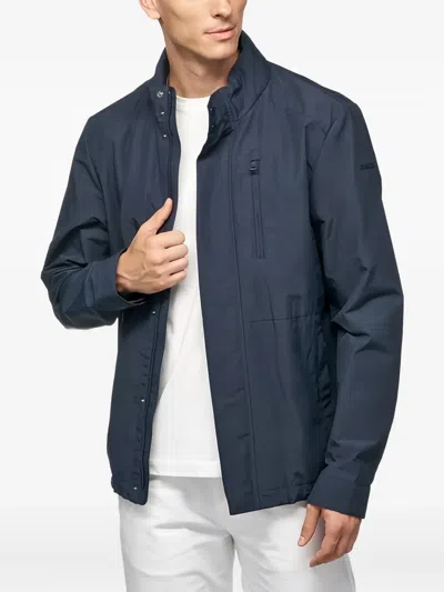 Geox Zip-fastening Button-detail Jacket In Blue