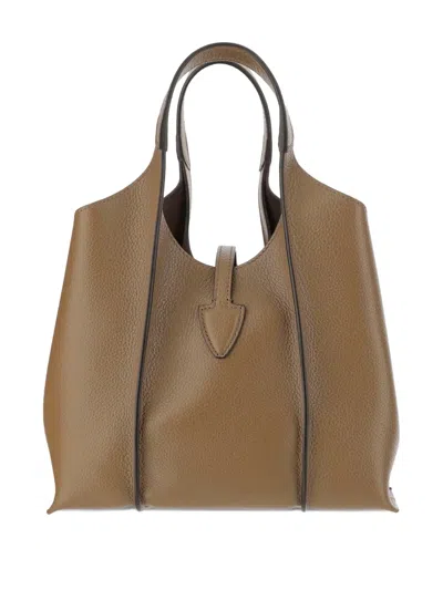 Tod's Leather T-buckle Shoulder Bag