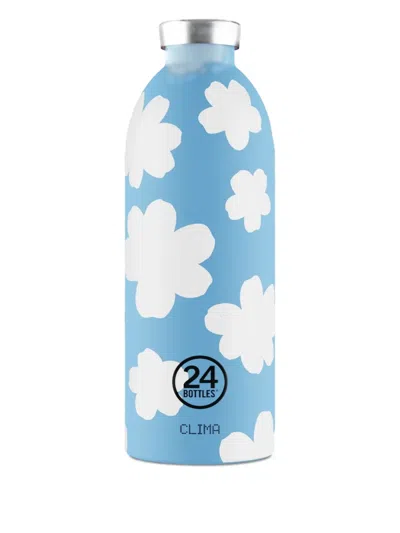 24bottles Clima Clouds-print Bottle (500ml) In Blue