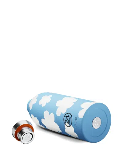 24bottles Clima Clouds-print Bottle (500ml) In Blue
