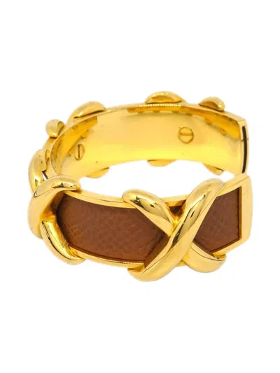 Pre-owned Hermes 1990-2000s Criss Cross Bracelet