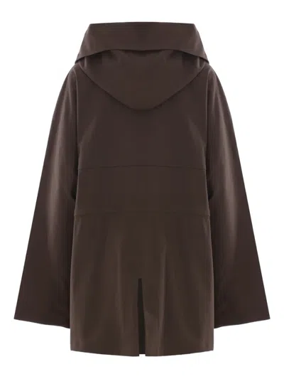 Meta Campania Collective Hooded Field Parka In Brown