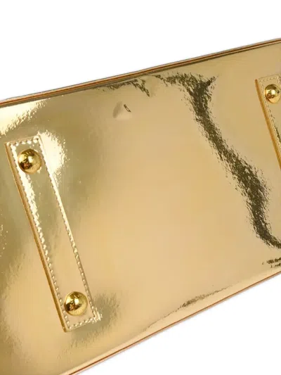 Pre-owned Louis Vuitton 2008 Alma Mm Miroir Handbag In Gold