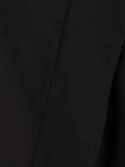 Maria Calderara Draped Crew-neck Top In Black