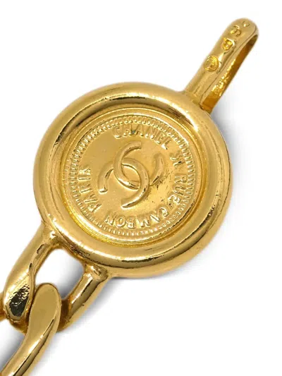 Pre-owned Chanel 1996 Medallion-charm Chain Belt