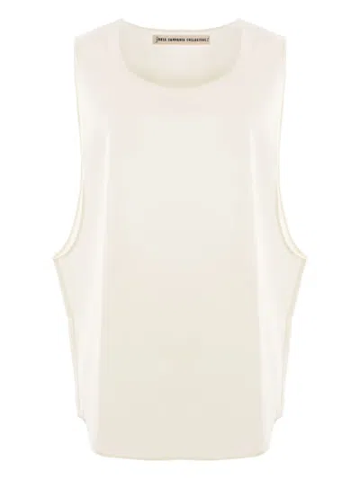 Meta Campania Collective Twill Sleeveless Tank Top In Neutral