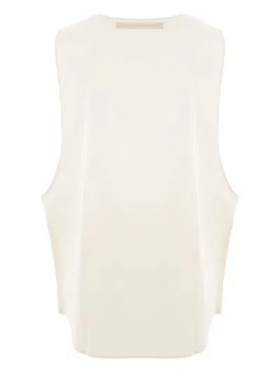 Meta Campania Collective Twill Sleeveless Tank Top In Neutral