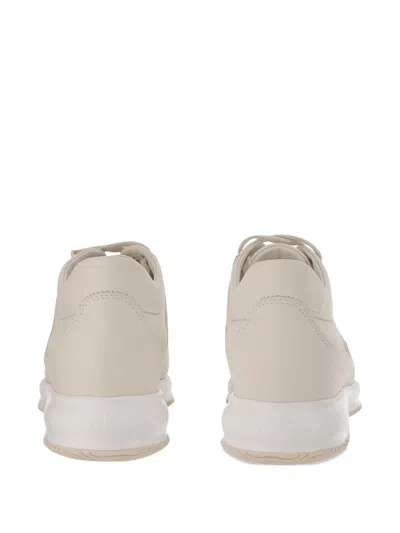 Hogan Logo-patch Low-top Sneakers In Gold