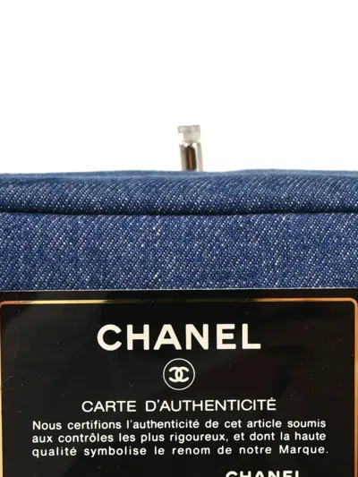 Pre-owned Chanel 2002 Interlocking-cc Denim Handbag