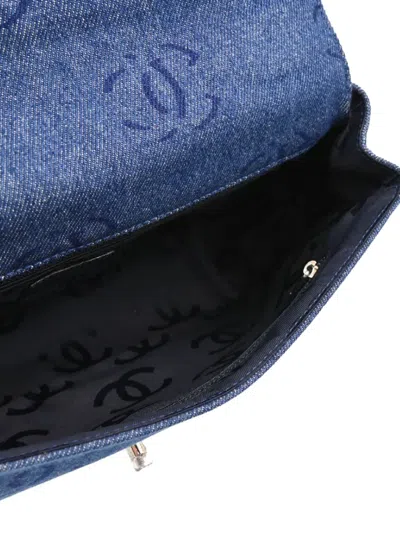 Pre-owned Chanel 2002 Interlocking-cc Denim Handbag