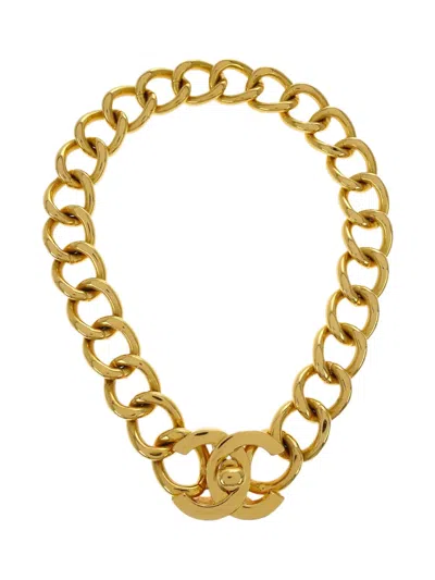 Pre-owned Chanel 1996 Chain Pendant Necklace