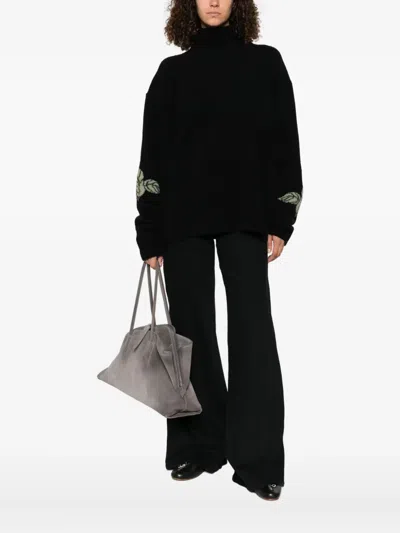 Nanushka Rose-embellished Wool Sweater