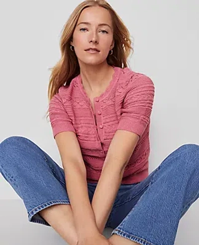 Ann Taylor Weekend Collection Scalloped Henley Sweater