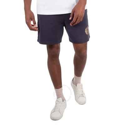Bally Felpa Logo Print Track Shorts In Blue