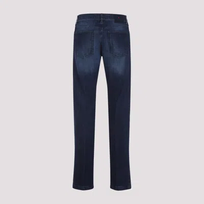 Kiton Tailored Blue Trousers In Cotton Blend