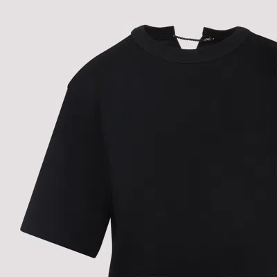 Carven Crewneck Jersey T-shirt In Black