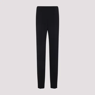 Giorgio Armani Viscose Pants Central Stitching In Black