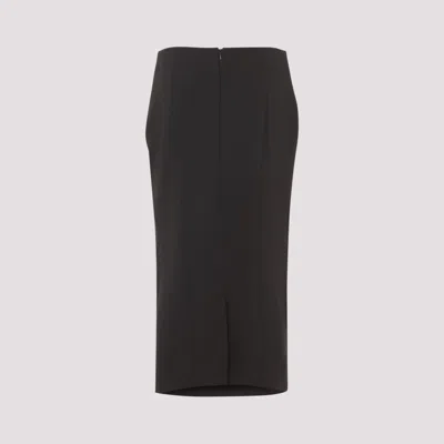 Giorgio Armani Virgin Wool Midi Skirt Women
