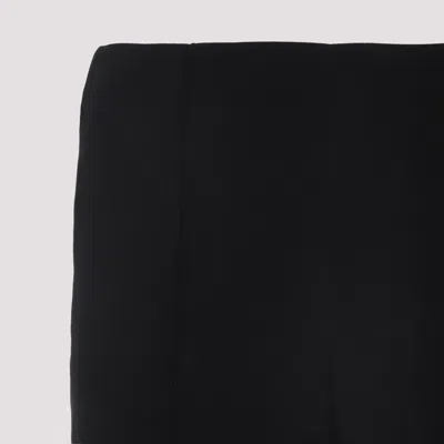 Giorgio Armani Viscose Pants Central Stitching In Black