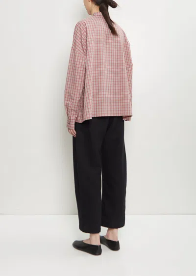 Apuntob Cotton Plaid Buttons Shirt In Pink