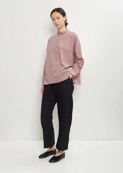 Apuntob Cotton Plaid Buttons Shirt In Pink