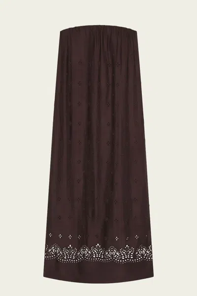 A.l.c Dalia Strapless Maxi Dress In Ganache