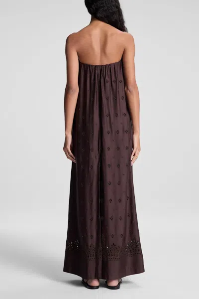 A.l.c Dalia Strapless Maxi Dress In Ganache