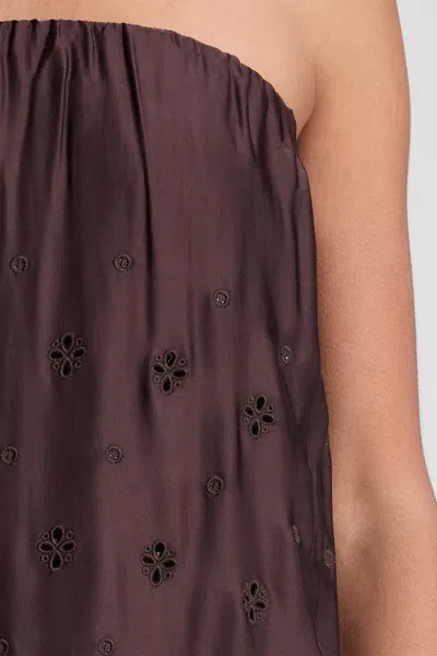 A.l.c Dalia Strapless Maxi Dress In Ganache