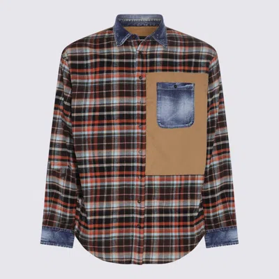 Dsquared2 Multicolour Flanel Cotton Shirt In Multi
