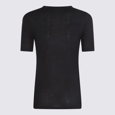 Jil Sander Black Cotton T-shirt In Black
