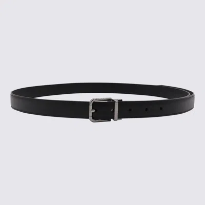 Dolce & Gabbana Black Leather Belt