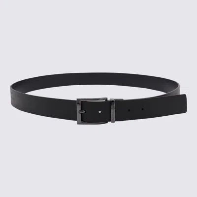Emporio Armani Black Leather Belt