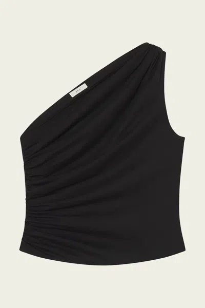 A.l.c Nova One Shoulder Tank In Black