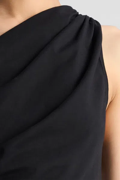 A.l.c Nova One Shoulder Tank In Black