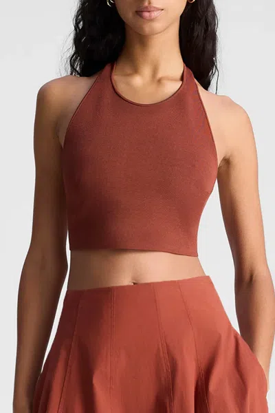 A.l.c Rory Compact Knit Top In Deep Sequoia