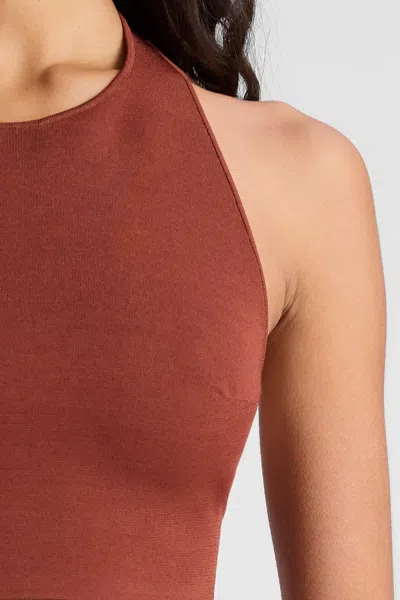 A.l.c Rory Compact Knit Top In Deep Sequoia
