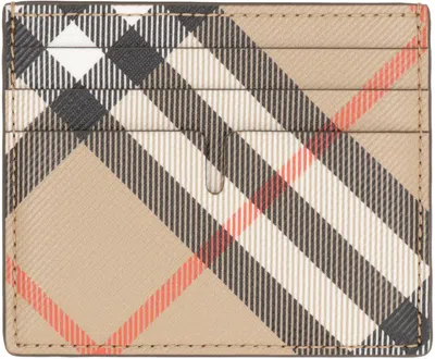 Burberry Checked Motif Card Holder
