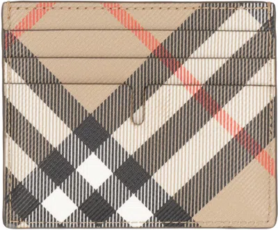 Burberry Checked Motif Card Holder