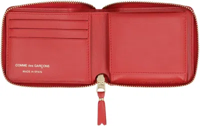 Comme Des Garçons Wallet Mini Leather Wallet In Red