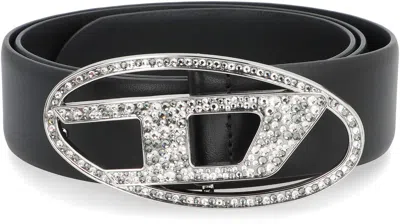 Diesel B-1dr Strass Leather Belt