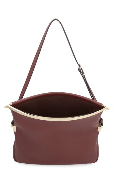 Tod's Magenta Leather Shoulder Bag