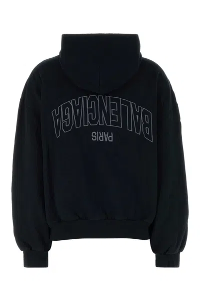 Balenciaga Black Cotton Sweatshirt