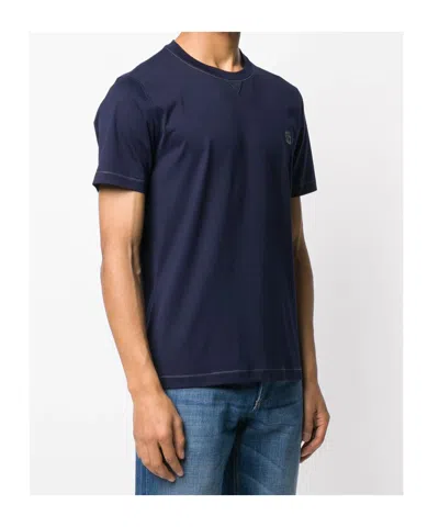 Brunello Cucinelli Short-sleeved T-shirt In Blue