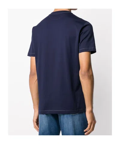 Brunello Cucinelli Short-sleeved T-shirt In Blue