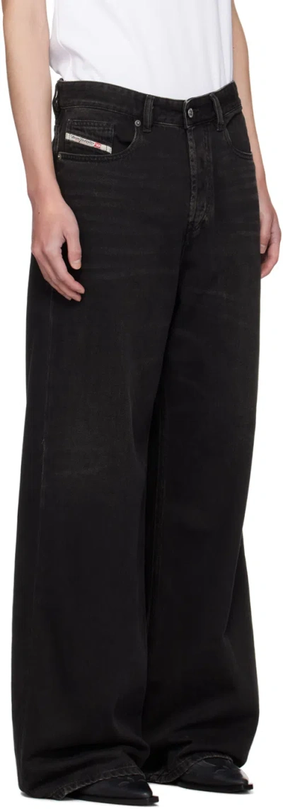 Diesel Five-bag Denim Pants In Black