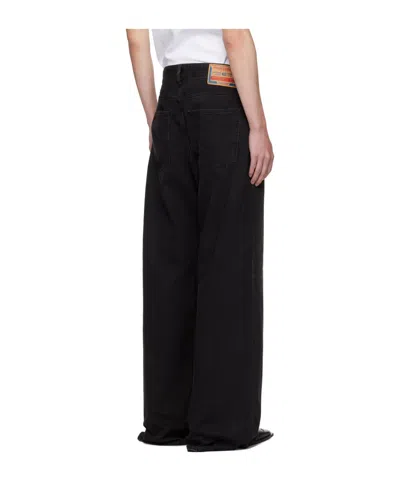 Diesel Five-bag Denim Pants In Black