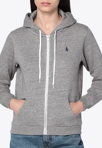Polo Ralph Lauren Embroidered Logo Zip-up Hooded Sweatshirt