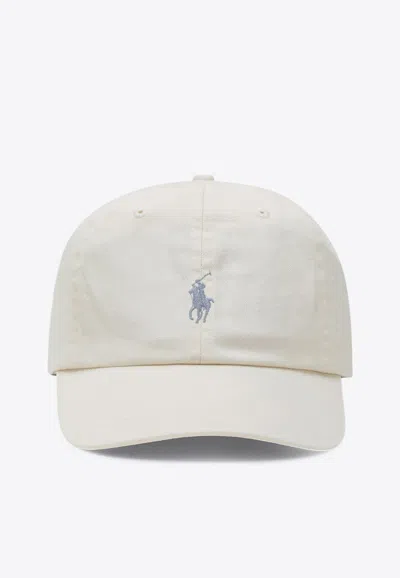 Polo Ralph Lauren White Baseball Cap With Logo